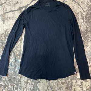 Figs Super Soft Navy Blue Under-scrub Long Sleeve Tee Small S